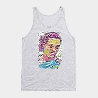 The Legend of Brasil - Abstract Portrait Tank Top